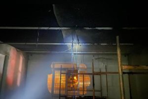 Princípio de incêndio atinge obras no prédio da Rádio Manhuaçu