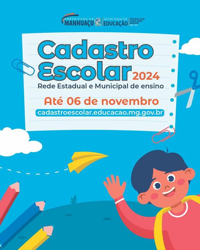 Cadastro Escolar 2024 Das Redes Municipal E Estadual Já Começou Manhuaçu News 6779